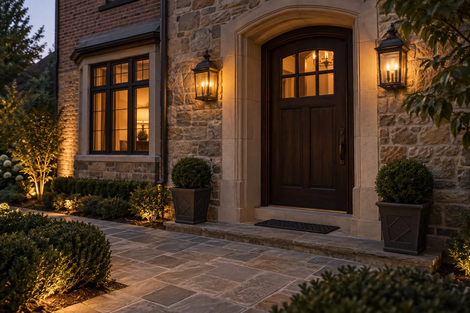 Illustrative comparing lighting estimates concept for a Pittsburgh-style property